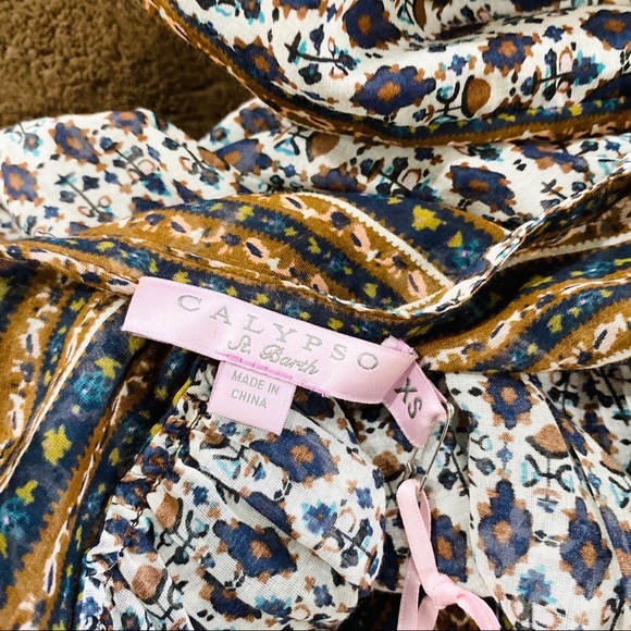 NEW Calypso St. Barth 100% cotton blouse - Picture 8 of 10